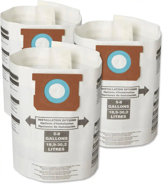 CRAFTSMAN CMXZVBE38767 5-8 Gal. Wet Dry Shop Vacuum Dust Collection Bags