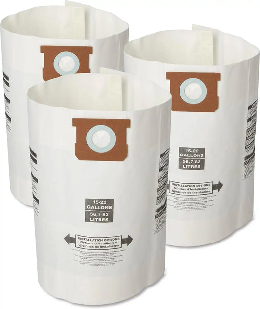 CRAFTSMAN CMXZVBE38772 15-22 Gal. Wet Dry Shop Vacuum Dust Collection Bags
