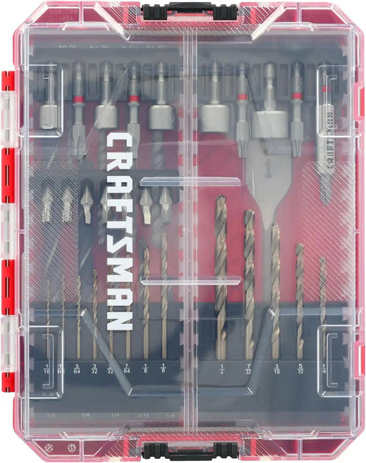 CRAFTSMAN Drill Bit Set 60 Pieces, Impact Driver and Screwdriver Bit Set , Includes Nut Drivers (CMAF1260)