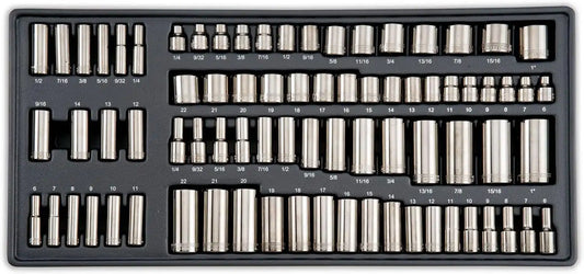 CRAFTSMAN OVERDRIVE 284-Piece Gunmetal Chrome Mechanics Tool Set, Standard SAE/Metric Socket Set, with Hard Case (CMMT99284)