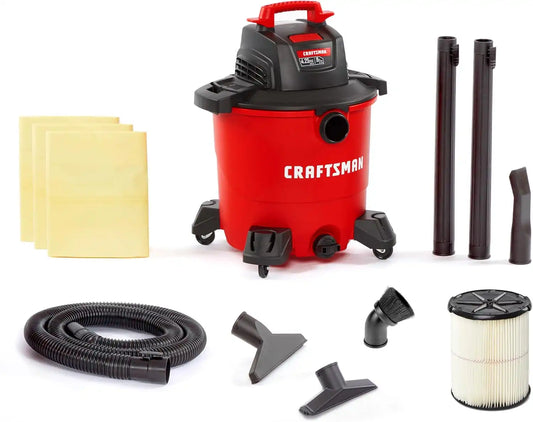 CRAFTSMAN CMXEVBE18690 9 Gallon 4.25 Peak HP Wet Dry Shop Vacuum Bundle