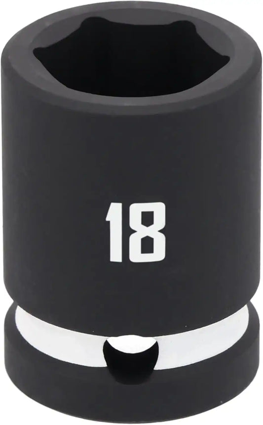 CRAFTSMAN 1/2 in Drive MM Shallow Impact Socket 18 mm (CMMT16866)