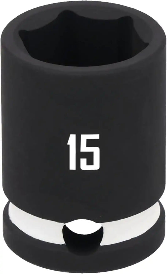 CRAFTSMAN 3/8 in Drive MM Shallow Impact Socket 15 mm (CMMT16844)