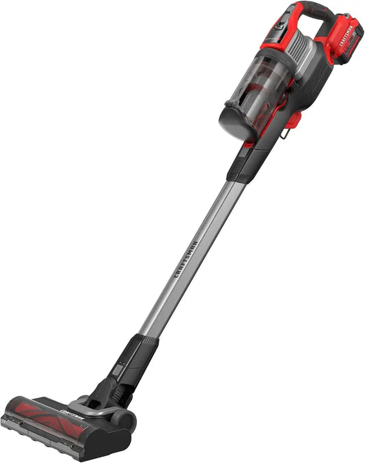 CRAFTSMAN V20 Stick Vacuum Cordless Rechargeable,3 Speed, Lightweight, Powerful Suction, Brushless, Extended Runtime, Battery and Charger Included (CMCVS501M1)