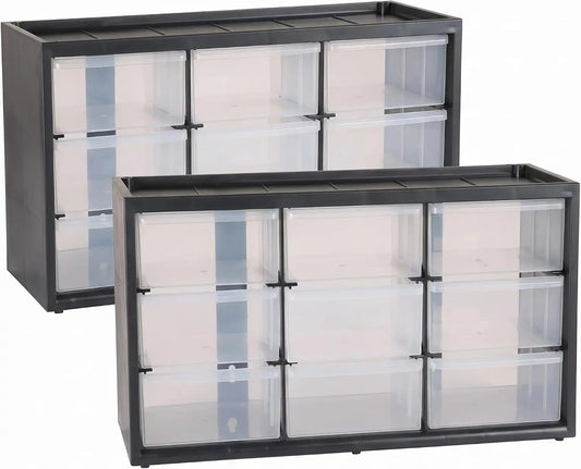 CRAFTSMAN Storage Organizer Bin System, 9 Compartment, Plastic (CMST40709) (Pack of 2)