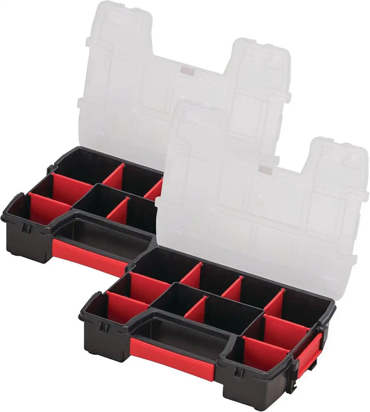 CRAFTSMAN Small Storage Organizer, 10 Compartment, Plastic (CMST14021) (Pack of 2)