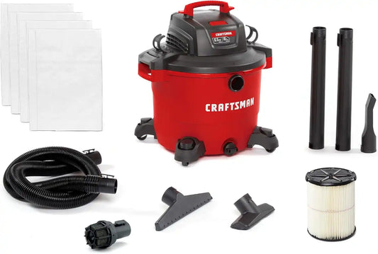 CRAFTSMAN CMXEVBE18695 16 Gallon 6.5 Peak HP Wet Dry Shop Vacuum Bundle