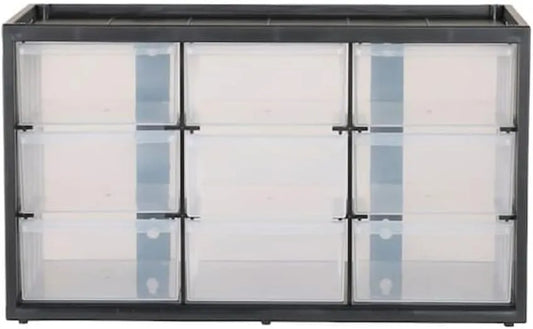 CRAFTSMAN Plastic Storage Organizer Bin System, 9 Compartment, Modular, Home Office (‎CMST40709)