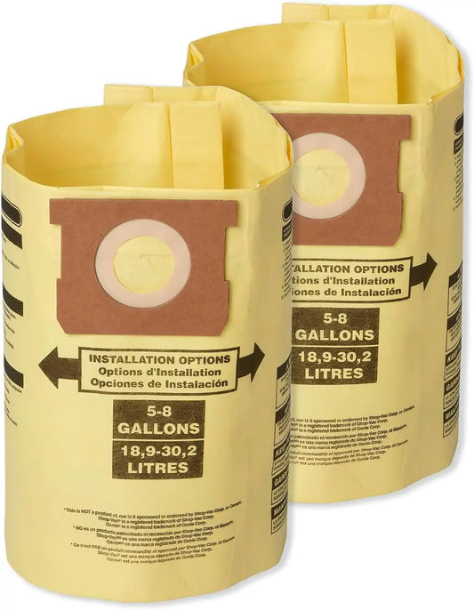 CRAFTSMAN CMXZVBE38775 5-8 Gal. Wet Dry Shop Vacuum Dust Collection Bags