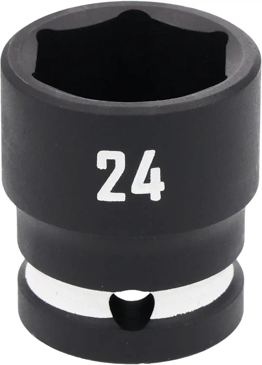 CRAFTSMAN 1/2 in Drive MM Shallow Impact Socket 24 mm (CMMT16870)