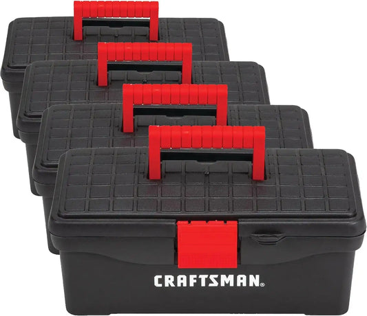CRAFTSMAN Tool Box, Lockable, 13 in., Red/Black (CMST13004), (Pack of 4)