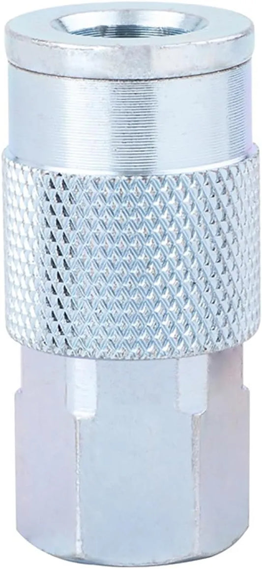 CRAFTSMAN 1/4-in Steel NPT Female Coupler for Air Hose Fittings, Quick Connector Coupler, Industrial Interchange