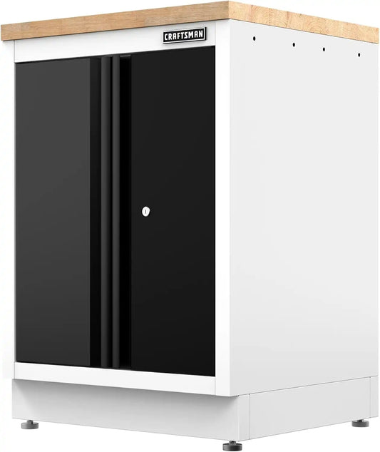 CRAFTSMAN Welded 2-Door Base Cabinet (White/Black) (CMST32602WB)
