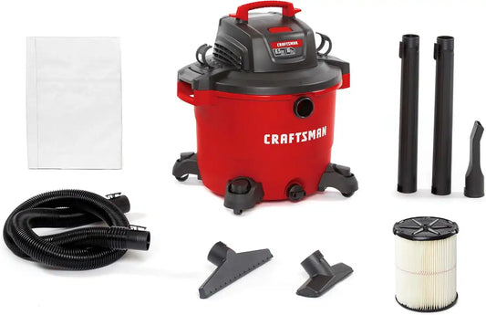 CRAFTSMAN CMXEVBE17595 16 Gallon 6.5 Peak HP Wet Dry Shop Vacuum
