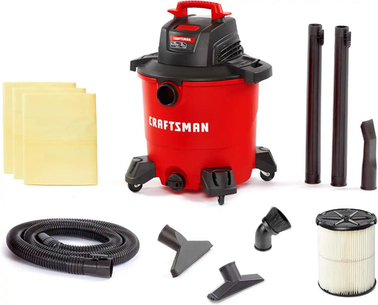CRAFTSMAN CMXEVBE18590 9 Gallon 4.25 Peak HP Wet Dry Shop Vacuum Bundle