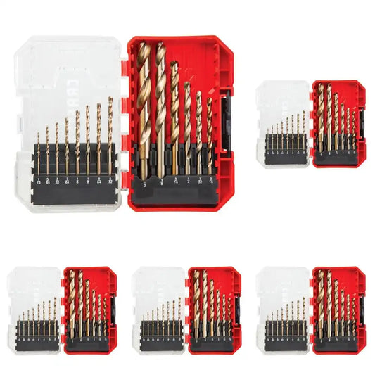 CRAFTSMAN 14-Piece Gold Oxide Drill Bit Set for Wood, Plastic, or Metal (CMAM2214), 1 Count (Pack of 5)