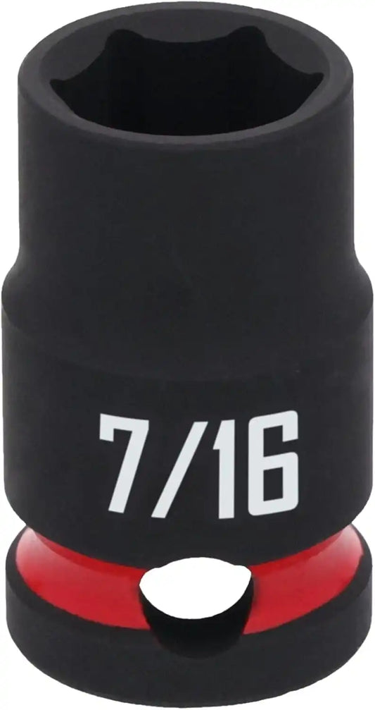 CRAFTSMAN 3/8 in Drive SAE Shallow Impact Socket 7/16 in (CMMT16833)